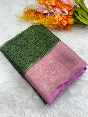Sophisticated Semi Binny Crepe Silk Saree for Modern Women
