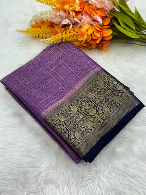 Sophisticated Semi Binny Crepe Silk Saree for Modern Women