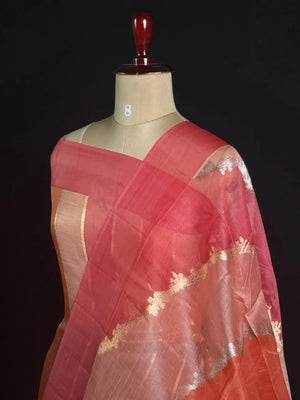 Pure Kota Organza Silk Saree with Elegant Zari Weaving