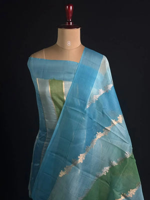 Pure Kota Organza Silk Saree with Elegant Zari Weaving