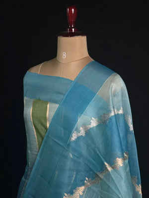 Pure Kota Organza Silk Saree with Elegant Zari Weaving