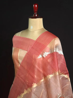 Pure Kota Organza Silk Saree with Elegant Zari Weaving