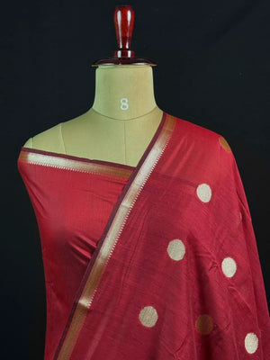 Premium Cotton Silk Saree with Rich Woven Butis