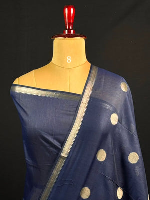 Premium Cotton Silk Saree with Rich Woven Butis