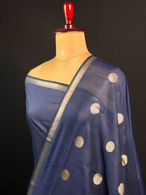 Premium Cotton Silk Saree with Rich Woven Butis