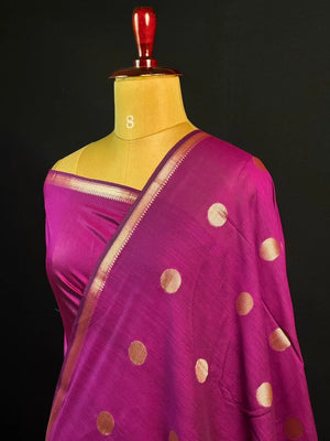 Premium Cotton Silk Saree with Rich Woven Butis