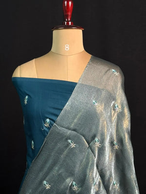 Trendy Crush Embroidery with Luxury Finish-(Chandramukhi silk)