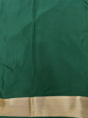 Premium Semi Mysore Crepe Saree with Elegant Weaving Design (Chiffon Stripe)