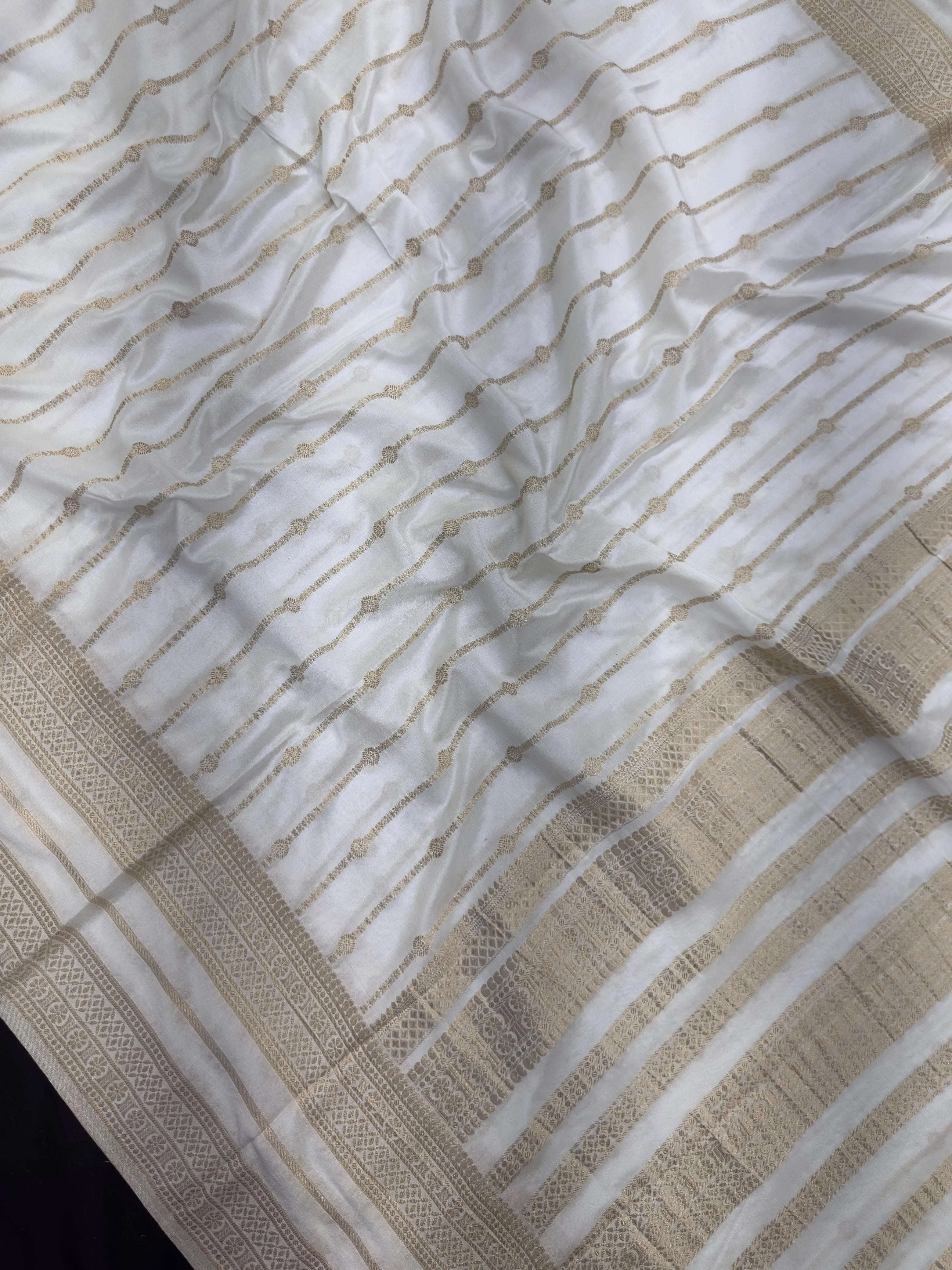 Sleek Chiffon Semi Banarasi Saree For Party wear and Fancy Wear