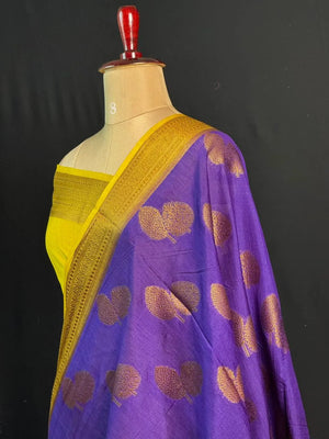 Georgette Saree – Copper buti self