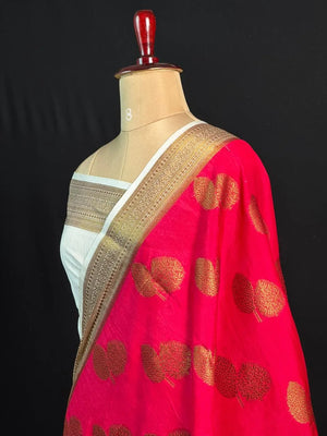Georgette Saree – Copper buti self