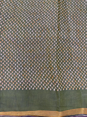 Cotton silk saree with soft texture and subtle shine – perfect for festive and everyday wear