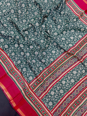 Cotton silk saree with soft texture and subtle shine – perfect for festive and everyday wear
