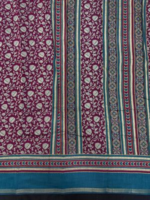 Cotton silk saree with soft texture and subtle shine – perfect for festive and everyday wear