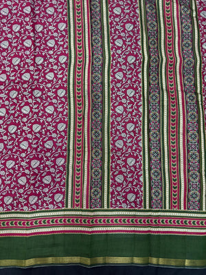 Cotton silk saree with soft texture and subtle shine – perfect for festive and everyday wear