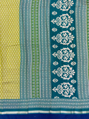 Cotton silk saree with soft texture and subtle shine – perfect for daily, festive, or office ethnic wear