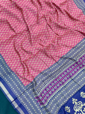Cotton silk saree with soft texture and subtle shine – perfect for daily, festive, or office ethnic wear