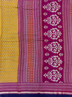 Cotton silk saree with soft texture and subtle shine – perfect for daily, festive, or office ethnic wear