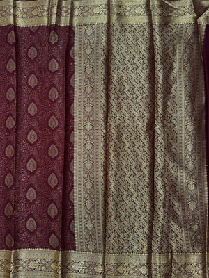 Binny Crepe Saree – Smooth Drape with Effortless Elegance-(Crepe Delight)