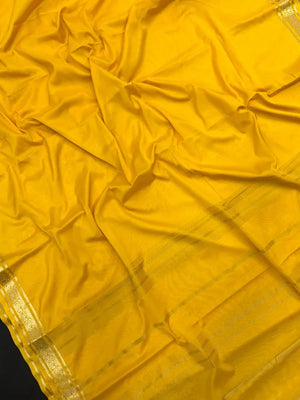 Graceful Mango Silk Crape