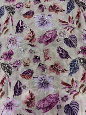 Graceful Mango Silk Crape