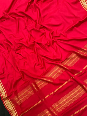 Graceful Mango Silk Crape