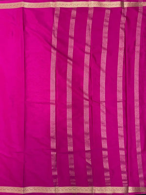 Smooth Crepe Silk Plain Saree