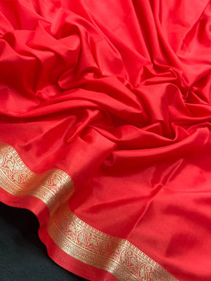 Smooth Crepe Silk Plain Saree