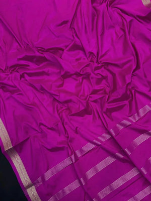 Smooth Crepe Silk Plain Saree