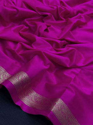 Smooth Crepe Silk Plain Saree