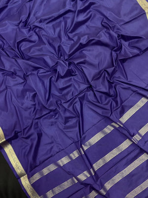 Smooth Crepe Silk Plain Saree