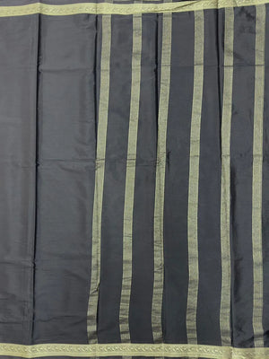 Smooth Crepe Silk Plain Saree