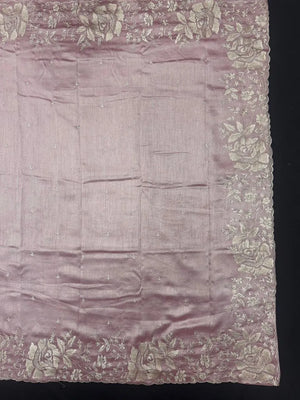 Lightweight Soft Tussar Saree for Everyday Sophistication - Cutwork Crepe