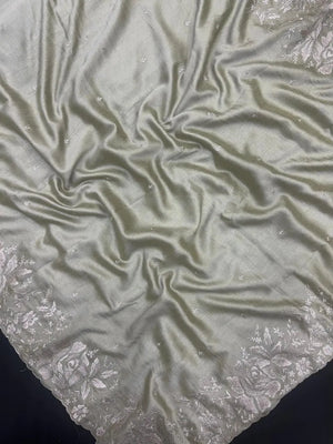 Lightweight Soft Tussar Saree for Everyday Sophistication - Cutwork Crepe