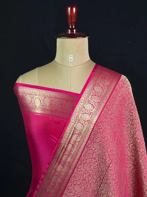 Elegant Crush Crepe Silk Saree