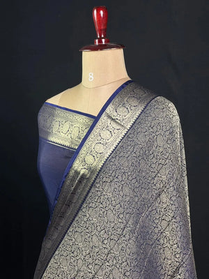 Elegant Crush Crepe Silk Saree