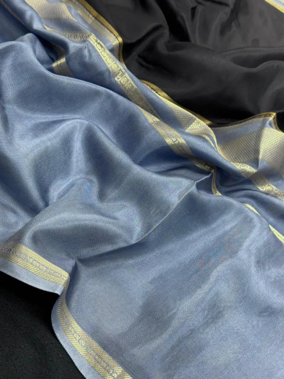 Designer Crape Silk Saree for Festive Wear-Drape Eclusive Siik