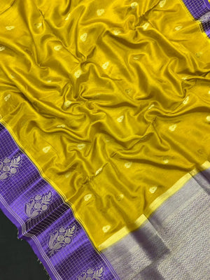 Raw Mango Silk Saree-Dupion Mango