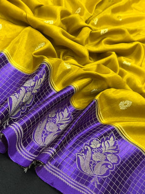 Raw Mango Silk Saree-Dupion Mango