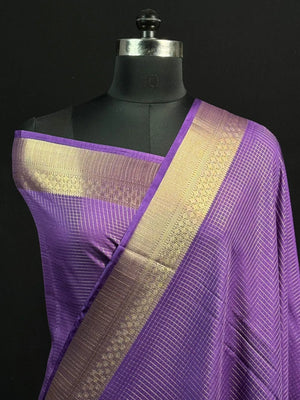 Latest Collection Semi Crepe Silk Saree with Classic Checks
