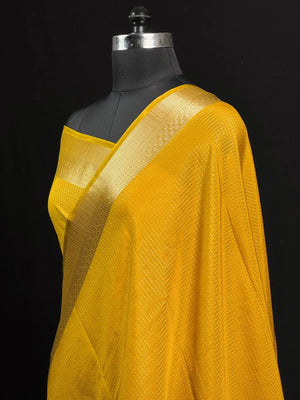 Latest Collection Semi Crepe Silk Saree with Classic Checks