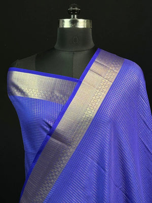 Latest Collection Semi Crepe Silk Saree with Classic Checks