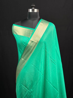 Latest Collection Semi Crepe Silk Saree with Classic Checks