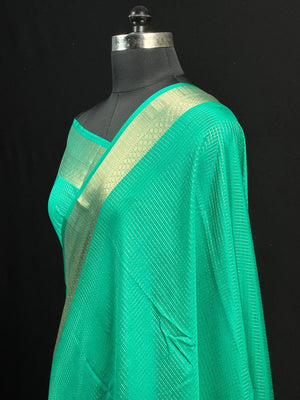 Latest Collection Semi Crepe Silk Saree with Classic Checks