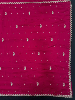 Stylish Raw Silk Blend Saree – Perfect for Festive Occasions (Finedine)