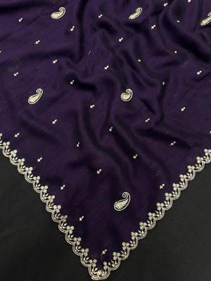 Stylish Raw Silk Blend Saree – Perfect for Festive Occasions (Finedine)