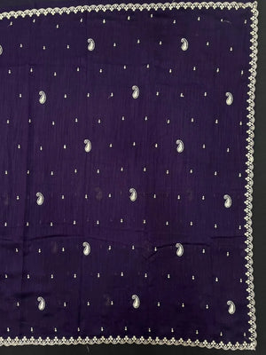 Stylish Raw Silk Blend Saree – Perfect for Festive Occasions (Finedine)