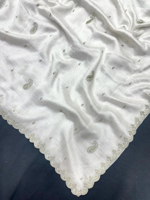 Stylish Raw Silk Blend Saree – Perfect for Festive Occasions (Finedine)