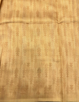 Handcrafted Tussar Silk Saree – Ethnic Indian Collection (Floral Silk)