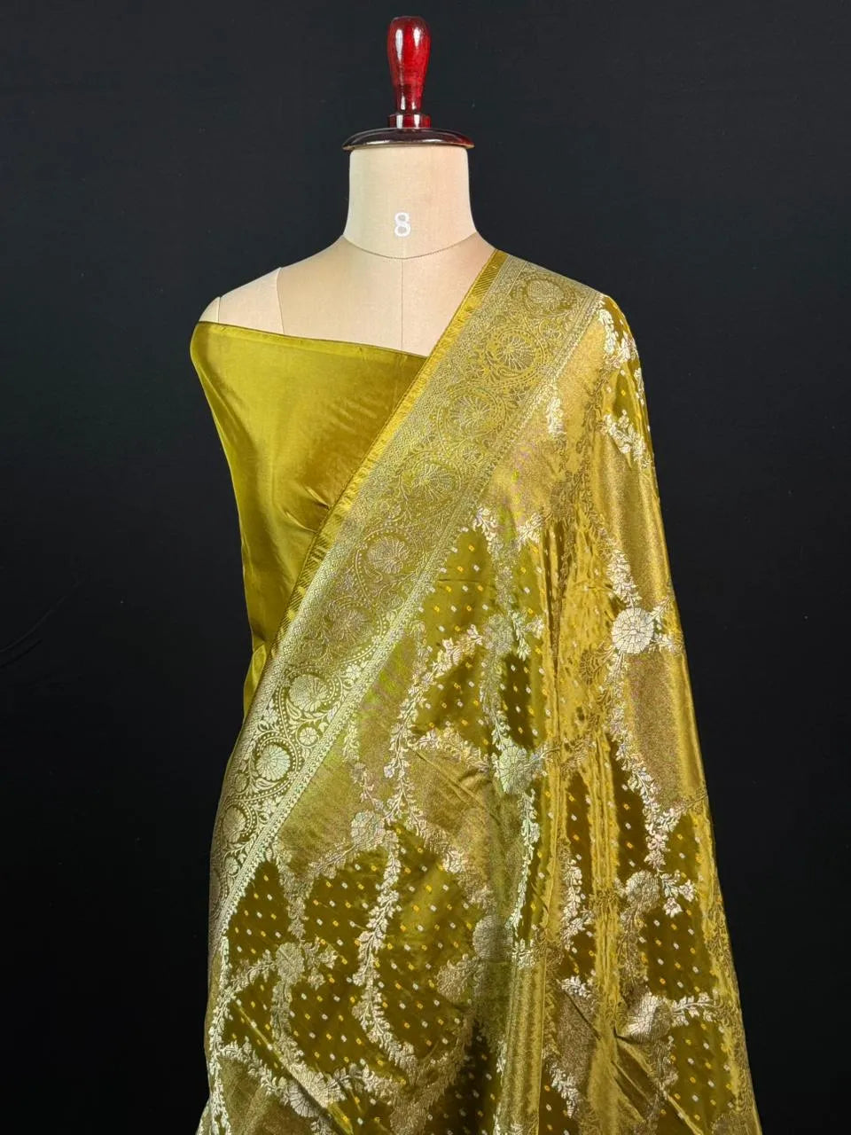 Lustre Weave Viscose Tissue Silk Saree